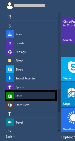 store on start menu windows 10 store on start menu windows 10