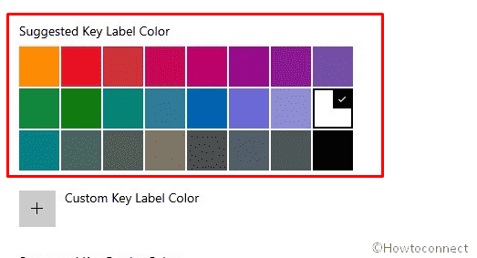 suggested key label color