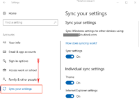 How to Configure Sync your Settings in Windows 10