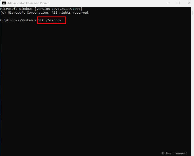 system file checker on command prompt or cmd