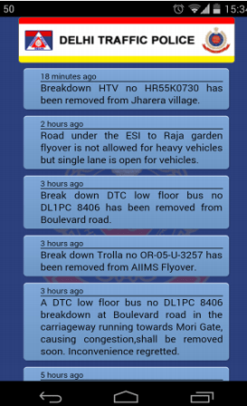 traffic alert