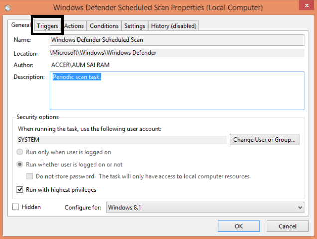 Windows Defender Scheduled Scan to Run Automatically on Windows 8 Tips