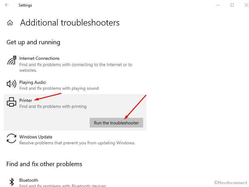 troubleshoot printer