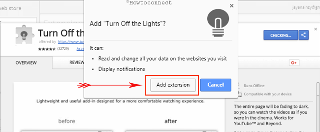 turn off light installation image