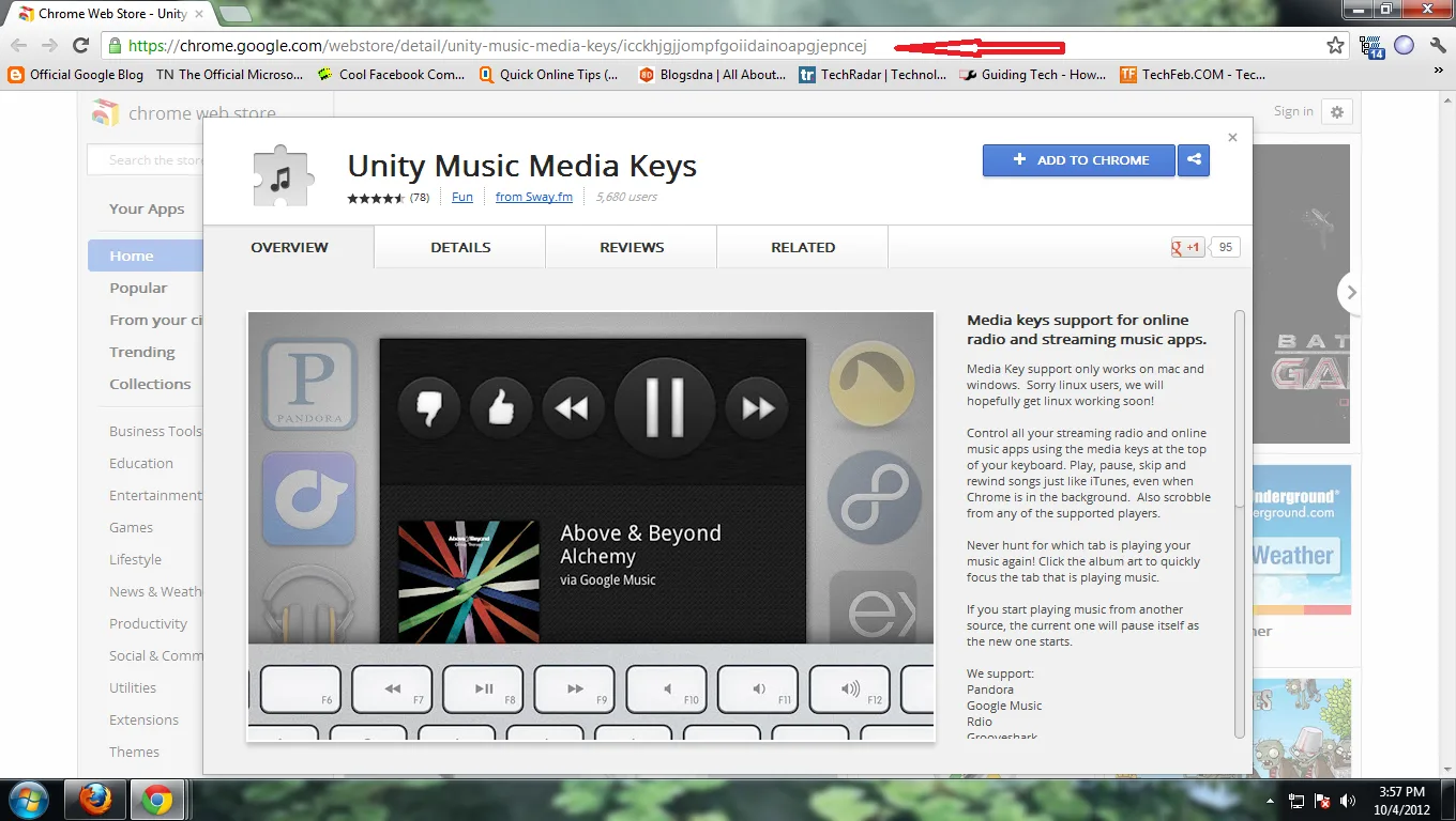 unity music media key image