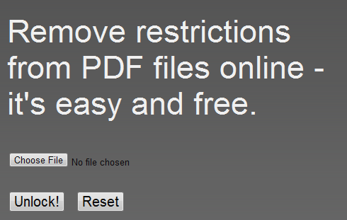 Unlock Password Protected PDF