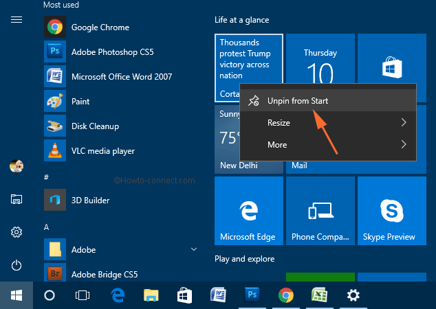 Change Windows 10 Start Menu Look like Windows 7
