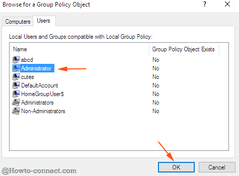 users on browse for a group policy object to Open Group Policy Editor in Windows 10