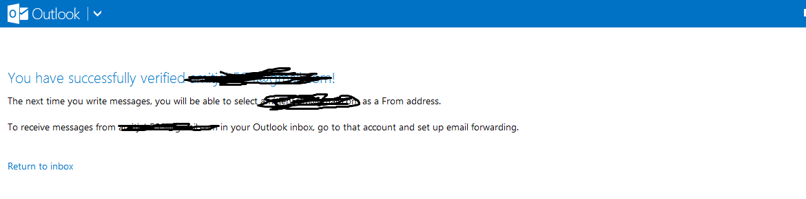 verify gmail account in outlook.com