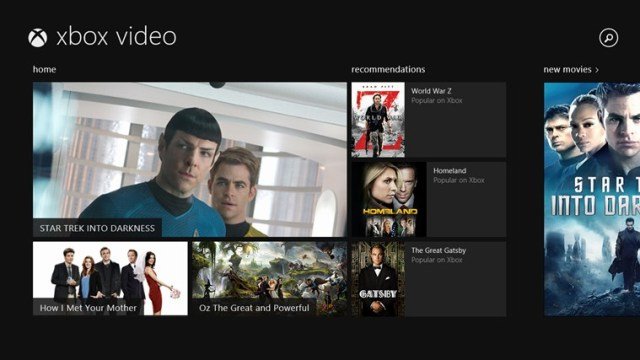 Stream HD Movies and TV Series on Xbox Video Windows 8 App