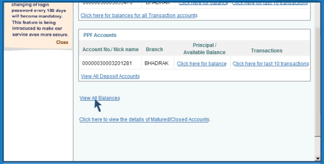 view all balances SBI Online Banking Tips - Get Account Summary, Cheque Book