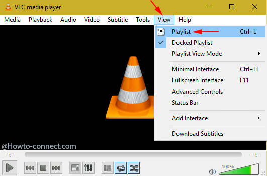 view playlist vlc