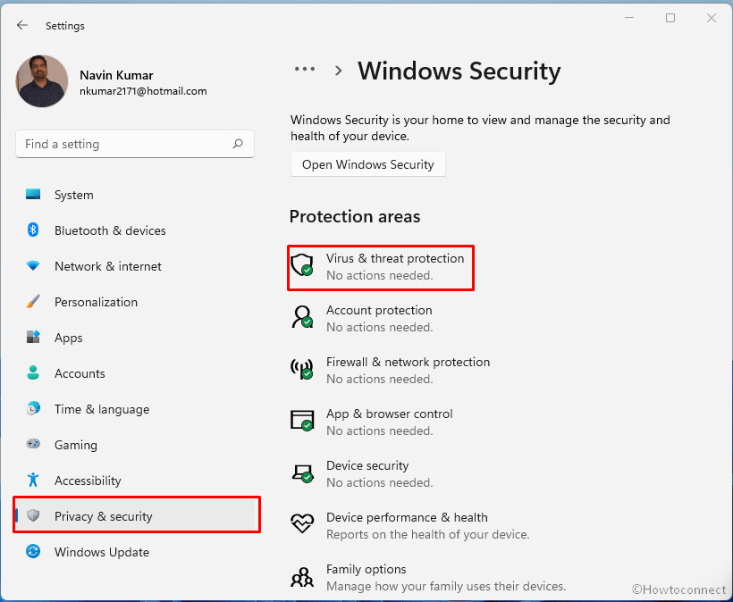 virus & threat protection windows security