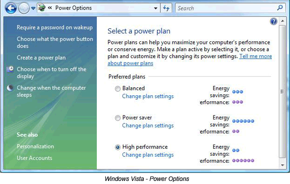 vista power options image
