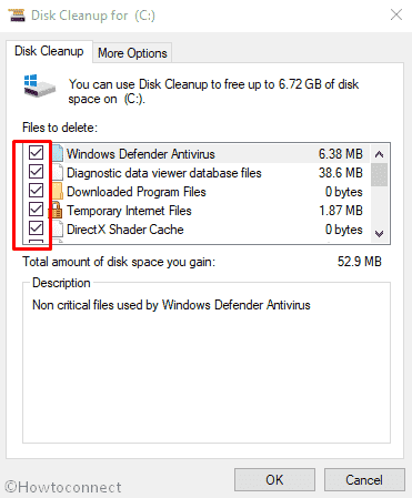 wab.exe in Windows 10 - Disk cleanup