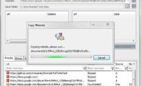 How to download webpages to the computer using webcopy