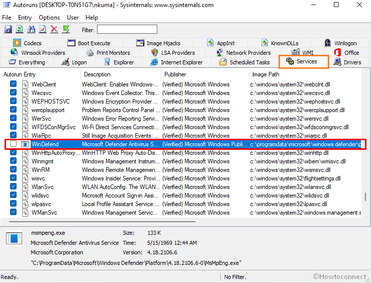 windefend service