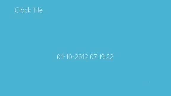 windows 8 clock tile app image