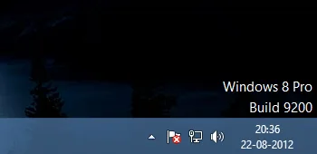 windows 8 RTM watermark image