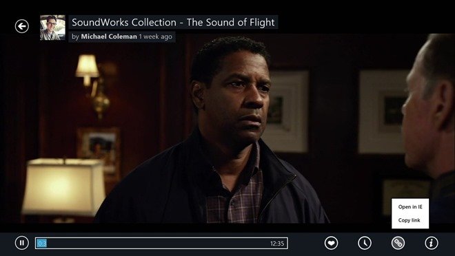 windows 8 Vimeo app full screen video