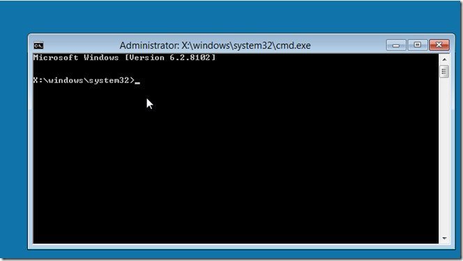 windows 8 command prompt in startup windows 8 command prompt in startup