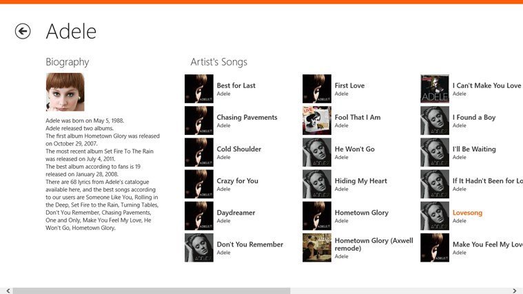 windows 8 lyrics app windows 8 lyrics app