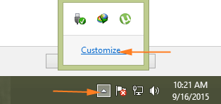 windows 8 open Action Center windows 8 open action Center through the arrow on the taskbar