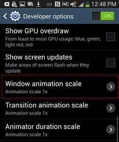 windows animation scale on galaxy s4 windows animation scale on galaxy s4