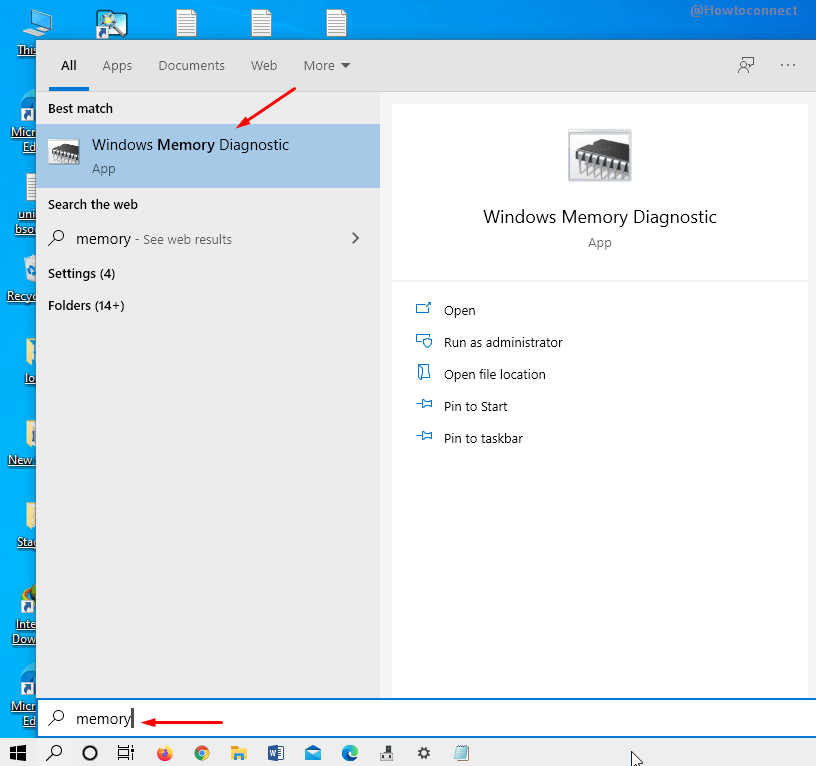 windows memory diagnostic