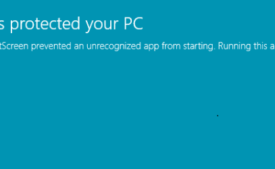 windows protected your PC pop up