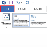 word 2013 file menu word 2013 file menu